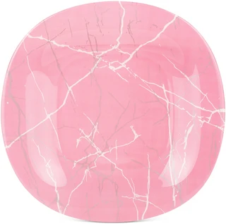 Тарелка обеденная Luminarc Marble Pink Silver 27см 