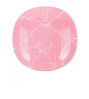 Тарелка обеденная Luminarc Marble Pink Silver, 27см 