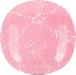 Тарелка обеденная Luminarc Marble Pink Silver, 27см 