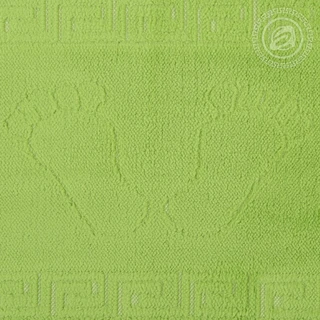 Коврик для ног АРТПОСТЕЛЬ Ножки зеленый 45х60 см, махра, резиновая основа 