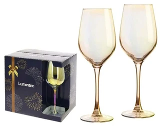 Набор бокалов для вина Luminarc Селест Золотистый хамелеон 2пр 0.35л