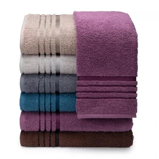 Полотенце Донецкая мануфактура STORIA фиолетовый 70х130 см, махра 