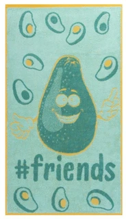 Полотенце Донецкая мануфактура Friends авокадик 50х90 см, махра 