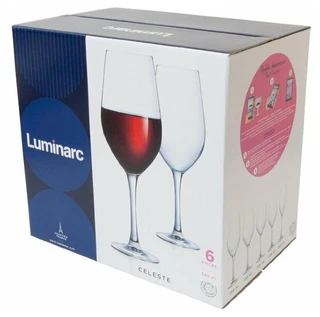 Набор бокалов для вина Luminarc Celeste 6пр 0.58л 