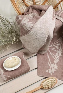 Полотенце Донецкая мануфактура HAZY COLOR веточки 70х130 см, махра 