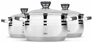 Набор посуды LARA LR02-120 Mercury, 6 предметов 