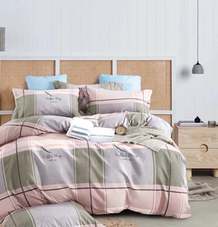 Комплект постельного белья Butterfly 2194 Евро, сатин Люкс, наволочки 70х70 см 