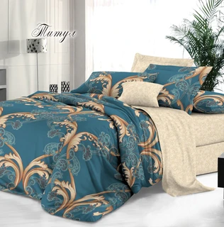 Комплект постельного белья Butterfly Титул Семейный, сатин Люкс, наволочки 50х70 см 