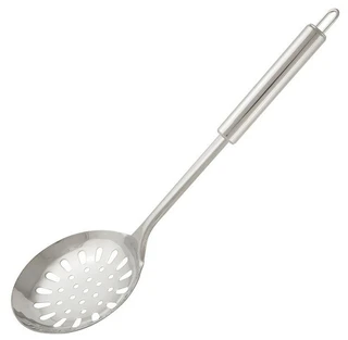 Шумовка из нержавеющей стали, NIMBUS, 33,5*11,2 см, овальная ручка с подвесом 