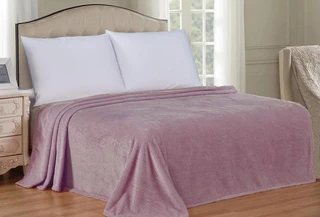 Плед 1.5 спальный Велсофт (150*200) Светло-розовый