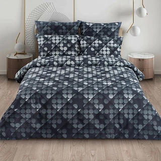 Комплект постельного белья Миланика Пиксели 1.5-спальный, поплин, наволочки 70х70 см
