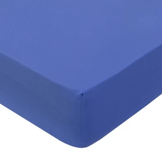 Простыня на резинке АРТПОСТЕЛЬ De Luxe Радуга-Актив Синий 120х200х20 см, поплин 