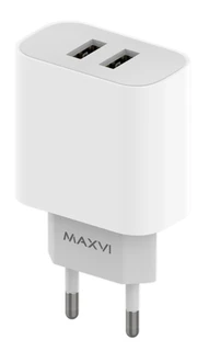 Сетевое зарядное устройство Maxvi CHL-242 белый 