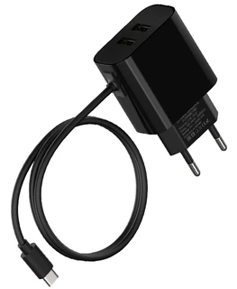 Сетевое зарядное устройство Maxvi CHL-242T черный 