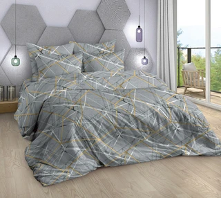 Комплект постельного белья Миланика Ребус, 1.5 спальный, бязь, наволочки 70х70 см 