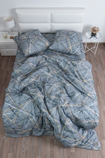 Комплект постельного белья Миланика Ребус, 1.5 спальный, бязь, наволочки 70х70 см 