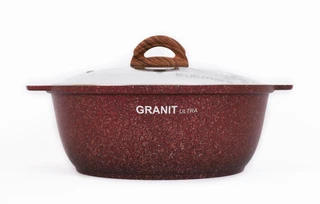 Кастрюля-жаровня Kukmara Granit Ultra Red, 4 л 