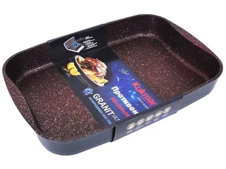 Противень Kukmara Granit Ultra red, 36.5х26х5.5 см 