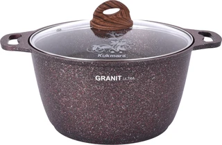 Кастрюля Kukmara Granit Ultra red, 6 л 