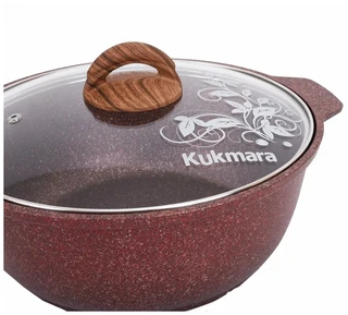 Кастрюля-жаровня Kukmara Granit Ultra Red, 5 л 