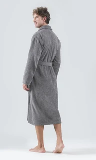 Халат махровый Текстильснаб Серый, размер: 44 