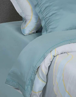 Комплект постельного белья АРТПОСТЕЛЬ Ундина, 2 спальный евро, тенсел, наволочки 50х70 см - 2 шт, 70х70 см - 2 шт 