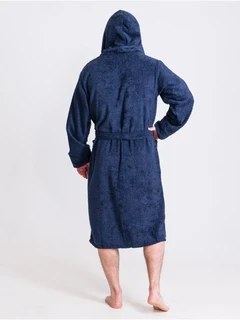 Халат махровый Текстильснаб Темно-синий, размер: 44 