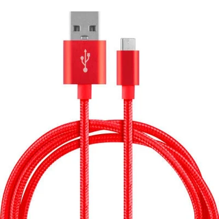 Кабель Energy ET-26 USB - Type-C, 1 м, 2 A, красный