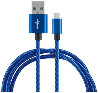 Кабель Energy ET-27 USB - Type-C, 1 м, 2 A, синий