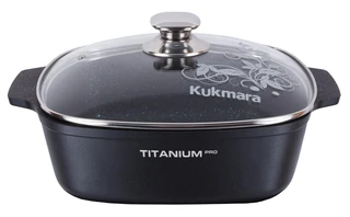 Кастрюля-жаровня Kukmara Titanium pro, 5 л 