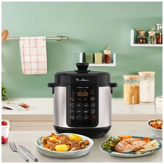 Мультиварка-скороварка Moulinex Speedy Cook CE222D32, серый/черный 