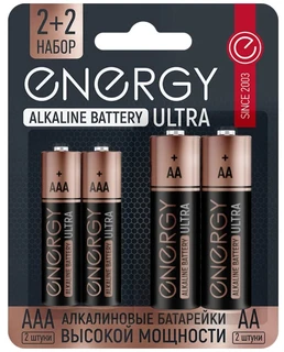 Батарейка AA/AAA Energy Ultra LR6+LR03/4BL