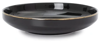 Тарелка суповая Domenik Black Gold, 19 см