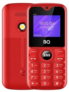 Сотовый телефон BQ 1853 Life красный/чёрный