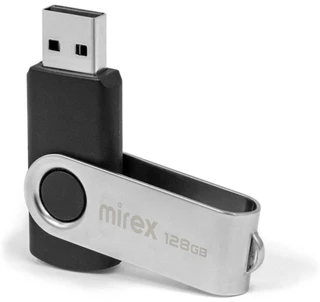 Флеш накопитель Mirex Swivel 128GB, черный 