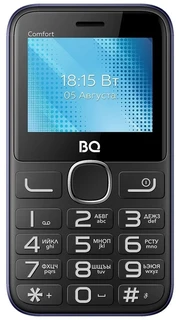 Сотовый телефон BQ-2301 Comfort черный/синий 