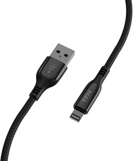 Кабель TFN TFN-C-BLZ-AL1M-BK USB2.0 Am - Lightning (8-pin), 1.2 м, черный 