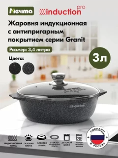 Жаровня Мечта Гранит Star Induction Pro, 3 л 