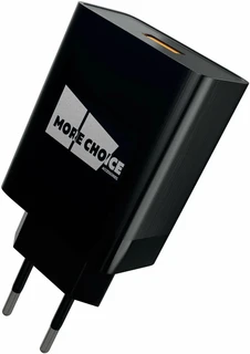 Сетевое зарядное устройство More choice NC52QCi, черный 