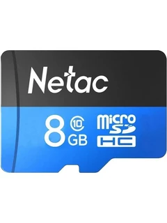Карта памяти microSDHC Netac P500 Standard 8 ГБ 