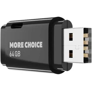 USB-накопитель More Choice MF64 64 ГБ, USB 2.0, черный 