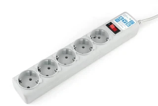 Сетевой фильтр Power Cube SPG-B-6, 1.9 м, серый 