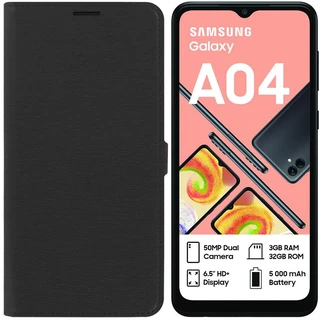 Чехол-книжка Krutoff Eco Book для Samsung Galaxy A04, черный 