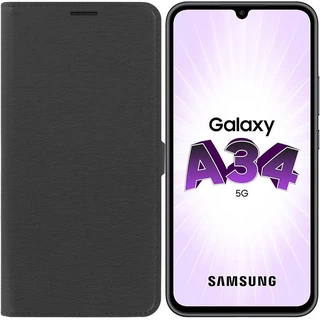 Чехол-книжка Krutoff Eco Book для Samsung Galaxy A34 5G черный 