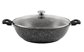 Сотейник Kukmara Мраморная, 30 см, со съемными ручками 
