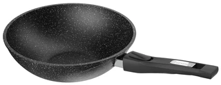 Сковорода-вок Мечта Гранит Black, 28 см, со съемной ручкой 