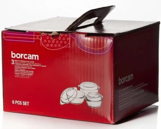 Набор кастрюль Pasabahce Borcam, 6 предметов 