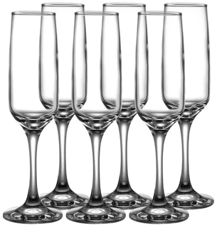 Набор бокалов для шампанского Pasabahce Isabella, 6 шт, 200 мл 