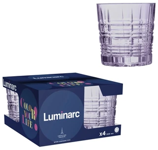 Набор стаканов Luminarc ДАЛЛАС фиолетовая дымка, 4 шт, 0.3 л 