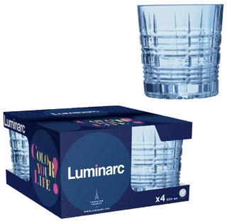 Набор стаканов Luminarc ДАЛЛАС голубой, 4 шт, 0.3 л 